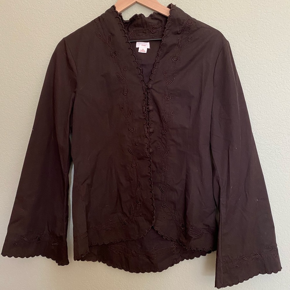 Snak/ Anthropologie Embroidered Jacket